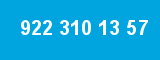 922 310 13 57
